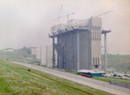 Strépy-Bracquegnies et Thieu. Construction de l'ascenseur funiculaire.