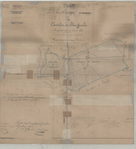 Plan du Charbonnage d'Ormont sur Chatelet et Bouffioulx...