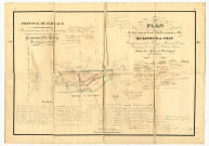 Plan de la Concession Charbonnière dite La Réunion, à Gilly. Comprenant la (?), Mère des Veines, Strapette, Grande et Petit Aises. Située sur Gilly et Montigny sur-Sambre.