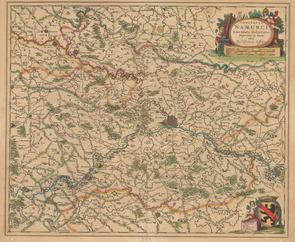 Comitatus Namurci Emendata Delineatio, Nuperrimè in lucem edita, per Nicolaum Visscher.