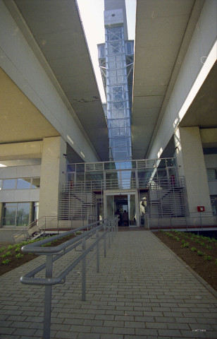 Braine-le-Comte. Plan incliné de Ronquières. Inauguration du "visitor centre" par M. le ministre Daerden.