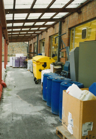 Brunehaut. Laplaigne. Centre de regroupement des boues de dragage.
