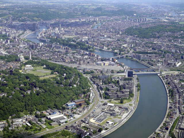 Liège. Vues aériennes.