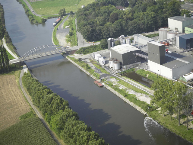 Pecq. Warcoing. Vues aériennes de l'Escaut.