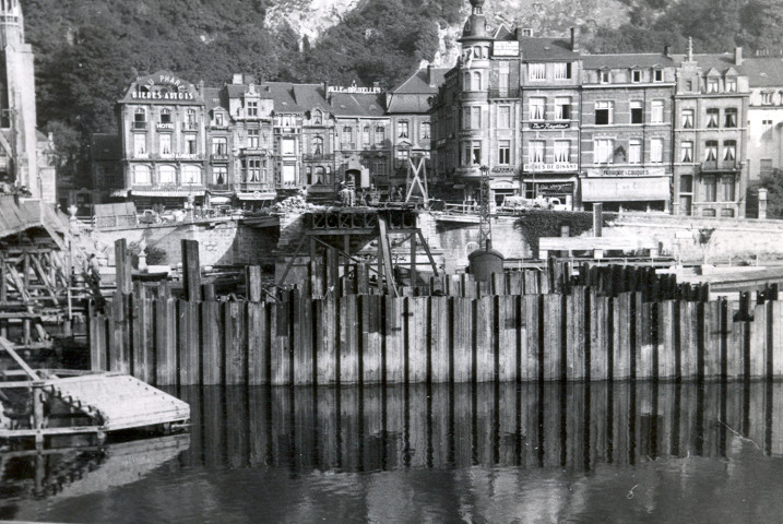 Vues de la construction du pont Charles de Gaulle