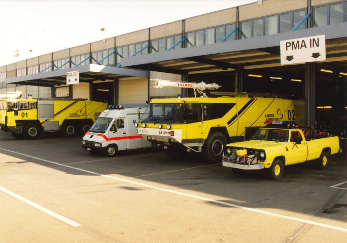Grâce-Hollogne. Bierset. Service de sécurité de l'aéroport.