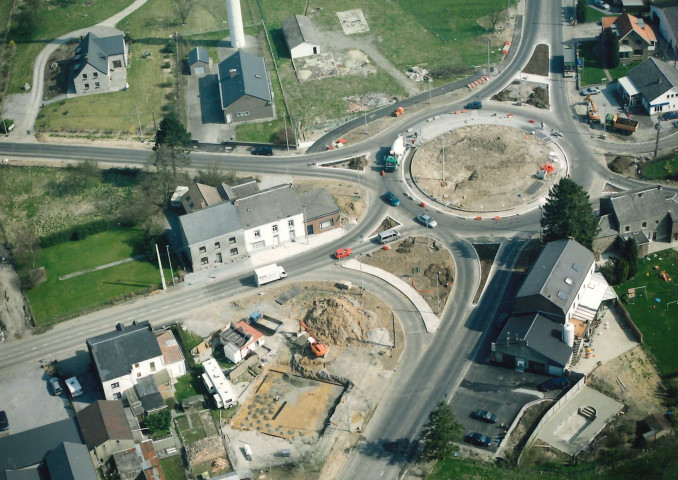Profondeville. Bois-de-Villers. Nouveau giratoire.