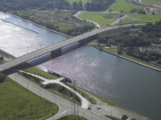 Amay. Ampsin. Quai de déchargement. Carmeuse. Début de la E42 "Le ponton".