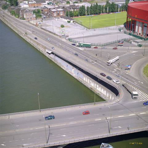 Liège. Sclessin. Vues aériennes.