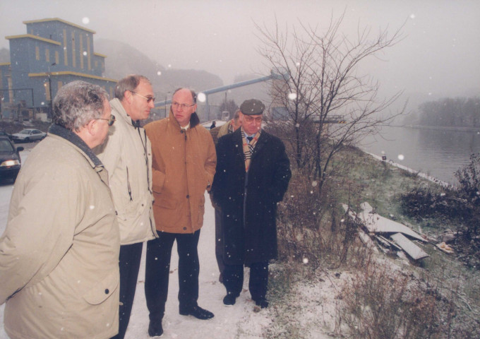 Namur. Marche-les-Dames. Séance académique chez Lhoist. Présentation du quai de chargement "Dolomies".
