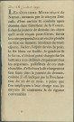 Annonce des officiers municipaux de Namur, menacés d'être arrêtés et conduits en France si les marchandises (cuir, cuivre, acier...) demandées par le citoyen Delecolle ne sont pas chargées sur les bateaux le 29 juillet 1794 au plus tard. Corporations concernées. Signé Coppoy.