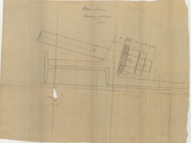 Wagon citerne. Amarrage électrique.Projet.