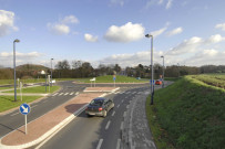 Binche. Œuvre d'art du contournement de la ville.