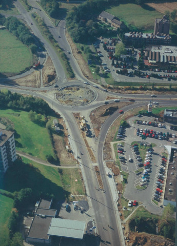 Nivelles. Evolution des travaux d'aménagement du giratoire sur le ring 25.