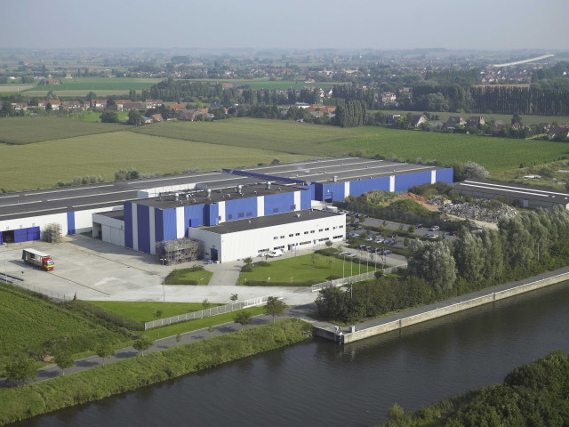 Comines-Warneton. Comines. Vues aériennes de la Lys.