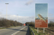 Héron. Panneaux d'informations touristiques: Parc naturel de "La Burdinale - Méhaigne".