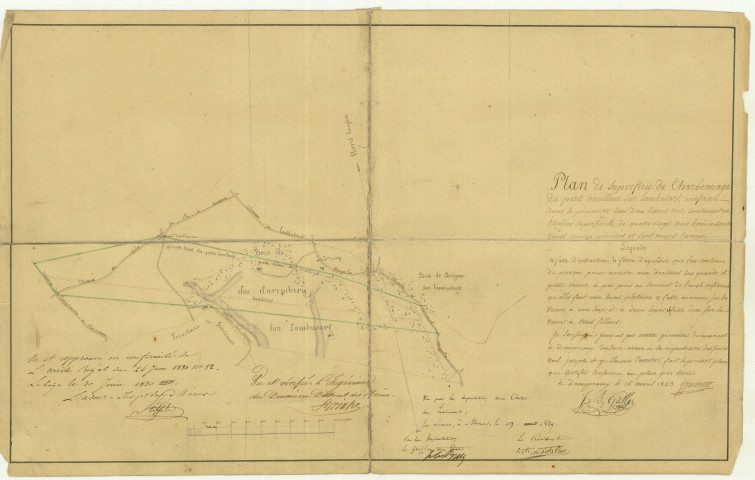 Plan de Superficie du Charbonnage du petit houilleur sur lambusart,...