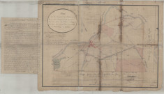 Plan de la Concession de Chatelet et de deux extensions à cette Concession l'une sur portion du territoire de Bouffioux et l'autre sur portions des Communes de Pont de Loup et de Chatelet.