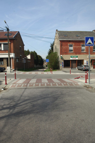 Fleurus. Aménagements pour vélos.
