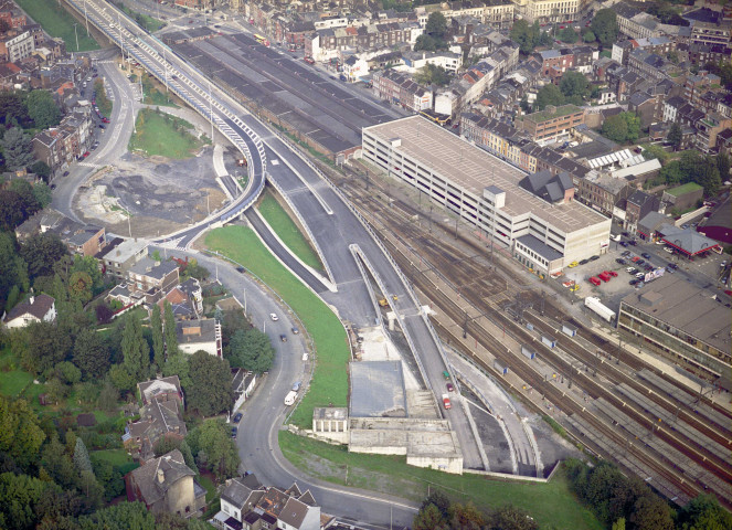 Liège. Tunnel de jonction E25/E40 vers le quartier des Guillemins.