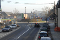 Andenne. Œuvre d'art du carrefour "les Pots".