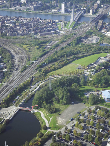 Liège. Angleur. Vues aériennes.