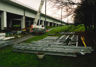 Braine-le-Comte. Ronquières. Plan incliné. Ascenseurs panoramiques. Evolution du chantier.