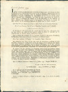 Annonce des officiers municipaux de Namur relative aux abus et désordres constatés lors du glanage et des moissons. Application de l'article 13 de la loi extraite des registres du Comité de Salut public. Signé Coppoy.