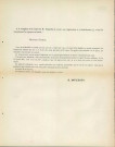 Lettre imprimée d'Henri Douxchamps à Lucien Namêche concernant le courrier précité.