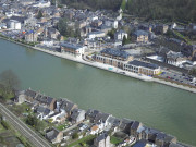 Dinant. Vues aériennes de la Meuse.
