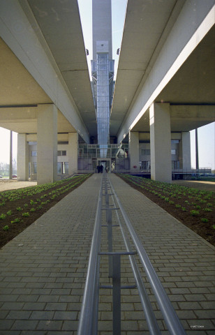 Braine-le-Comte. Plan incliné de Ronquières. Inauguration du "visitor centre" par M. le ministre Daerden.
