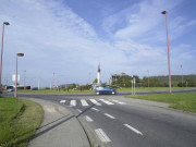 Binche. Giratoire RN55/563 "A la renverse"