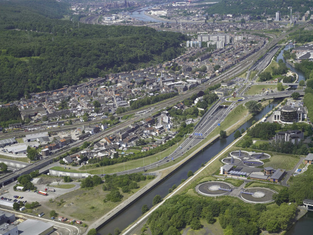 Liège. Angleur. Vues aériennes.