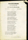 Paroles du Chant dinantais, interprété au festival de Dinant du 22 août 1869. Les paroles de cette chanson sont de Henri Bodart et la musique de Camille Evrard.