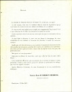 Tract électoral du baron Ferdinand de Woelmont d'Hambraine.