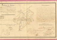 Plan Topographique des Terrains situes sur les Communes de Sclayn et Strud, demandés en Concession par M.M. The.re De Roeul et Jn Bte Degives, pour extraire du Charbon de terre.