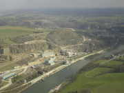 Andenne. Namêche. Rivage des carrières de Marche-les Dames "Les Dolomies".