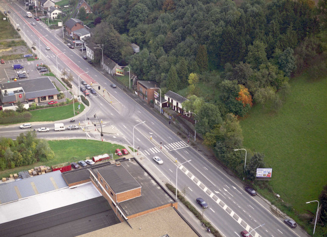 Carrefour sur la RN90 à la hauteur du pont des Grands-Malades.