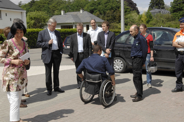 Chaudfontaine. Printemps de la mobilité avec M. le ministre Henry. Sécurité aux abords des écoles.