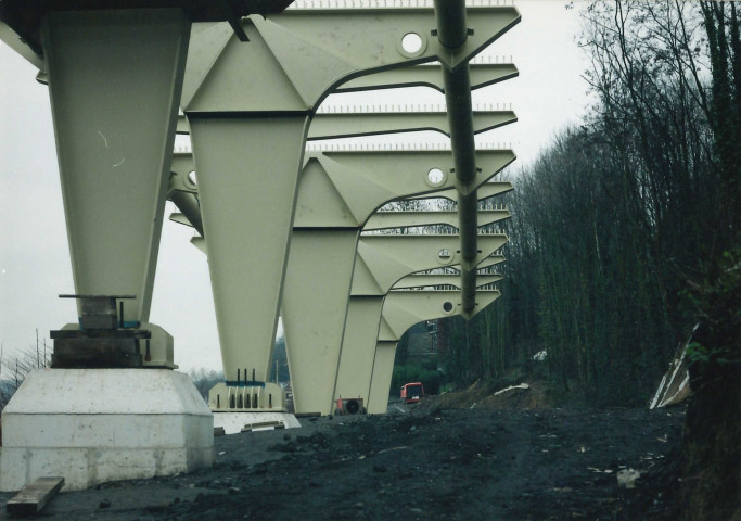 Liège. Travaux de la liaison E25-E40.