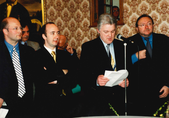 Frasnes-lez-Anvaing. Hacquegnies. Inauguration du tronçon de la A8.
