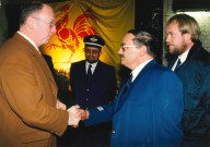 Le Roeulx. Rencontre du Ministre Lebrun et du personnel du MET et de la compagnie CI Centre. (UNESCO).