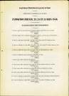 Exposition d'hiver des 23, 24 et 25 mars 1856. Programme des concours, dispositions réglementaires et liste des sociétaires.