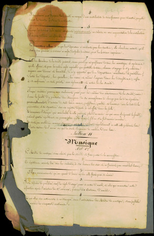Règlement de la Société d'harmonie
