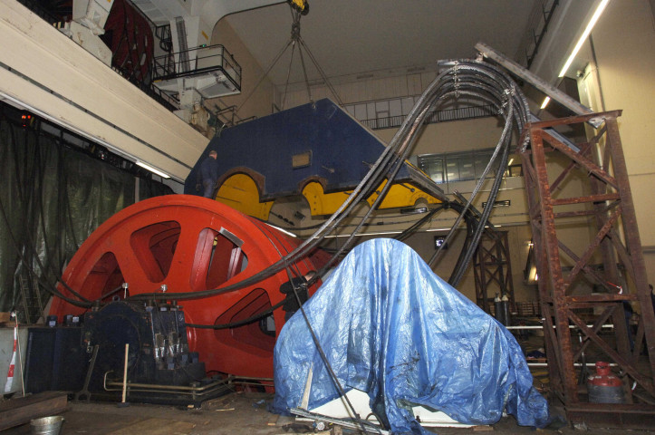 Braine-le-Comte. Canal du Centre. Plan incliné de Ronquières. Salle des machines.