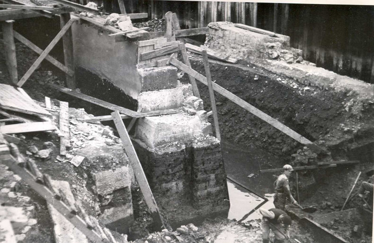 Travaux sur les quais de la Meuse