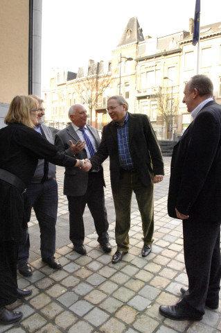 Namur. Cap Nord. Inauguration d'une salle de gym par M. le ministre Antoine.