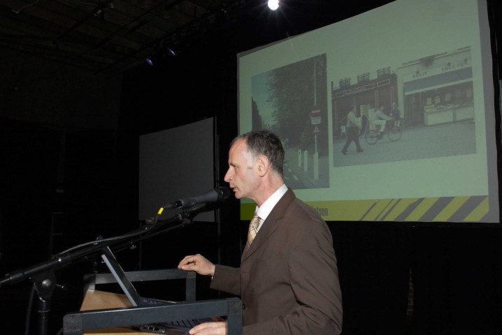Fleurus. Ferme de Martinroux. Conférence pour M. le ministre André Antoine.