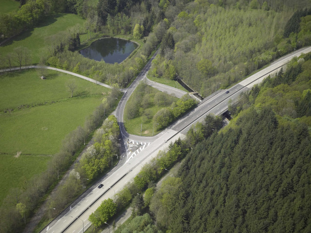 Nassogne. Harsin. Echangeur Harsin - N4. Carrefour Grune.