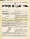 N°s des 5 et 7 juin 1859 du journal libéral Le Courrier des Élections